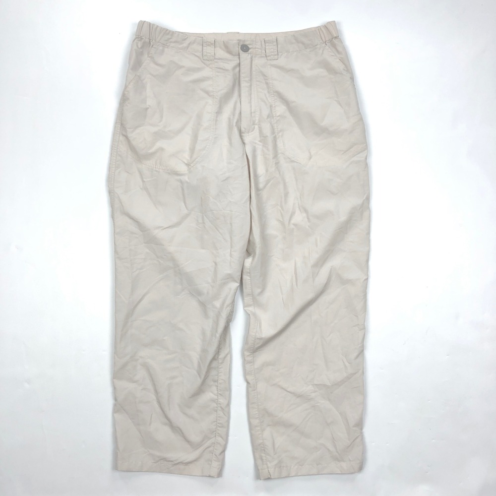 Patagonia Rock Guide Pants Mens 34x27 Beige Hiking Climbing Outdoor Trousers